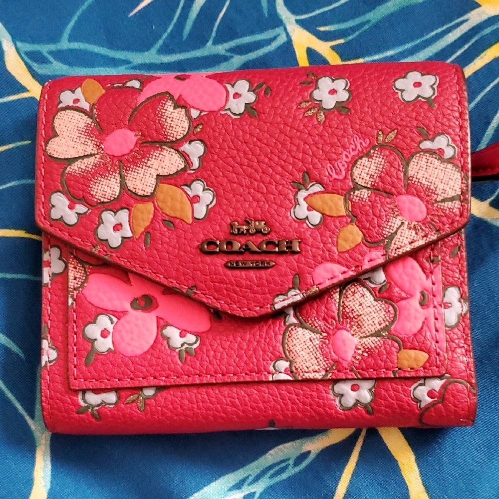 Coach Floral Pink Wallet